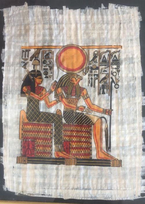 Papirüs üzerinde Mısır Tanrıları